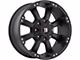 Ballistic Morax Flat Black 8-Lug Wheel; 17x9; -12mm Offset (11-16 F-250 Super Duty)