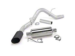 Banks Power Monster Single Exhaust System with Black Tip; Side Exit (15-20 5.0L F-150)