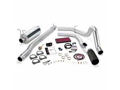 Banks Power Stinger Bundle with Urocal, Single Exhaust System and Black Tip (Early 1999.5 7.3L Powerstroke F-250 Super Duty w/ Automatic Transmission)