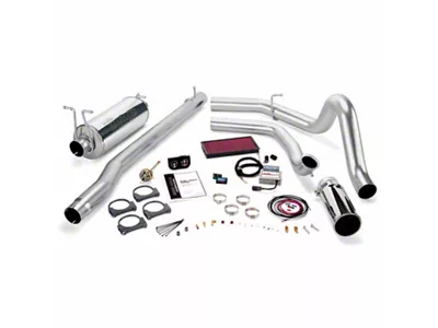 Banks Power Stinger Bundle with Urocal, Single Exhaust System and Chrome Tip (Early 1999 7.3L Powerstroke F-250 Super Duty w/ Automatic Transmission)