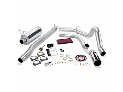 Banks Power Stinger Bundle with Urocal, Single Exhaust System and Chrome Tip (Early 1999 7.3L Powerstroke F-250 Super Duty w/ Manual Transmission)