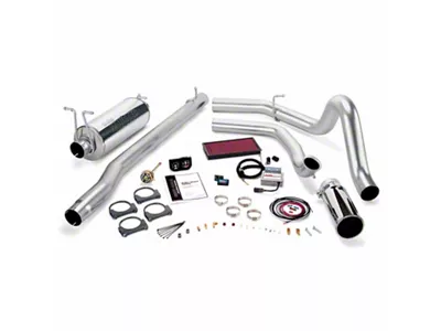 Banks Power Stinger Bundle with Urocal, Single Exhaust System and Chrome Tip (Early 1999.5 7.3L Powerstroke F-250 Super Duty w/ Automatic Transmission)