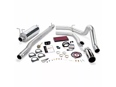 Banks Power Stinger Bundle with Urocal, Single Exhaust System and Chrome Tip (Late 99.5-03 7.3L Powerstroke F-250 Super Duty w/ Automatic Transmission)