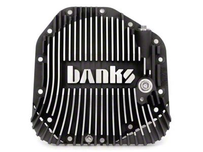 Banks Power Dana M275 Ram-Air Differential Cover; Satin Black Machined (17-24 6.7L Powerstroke F-350 Super Duty SRW w/o High Output Engine)