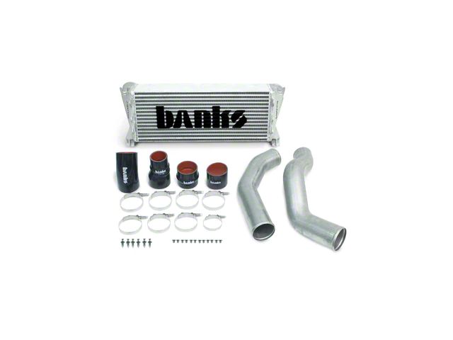 Banks Power Techni-Cooler Intercooler Upgrade Kit with Boost Tubes; Raw (13-18 6.7L RAM 2500)