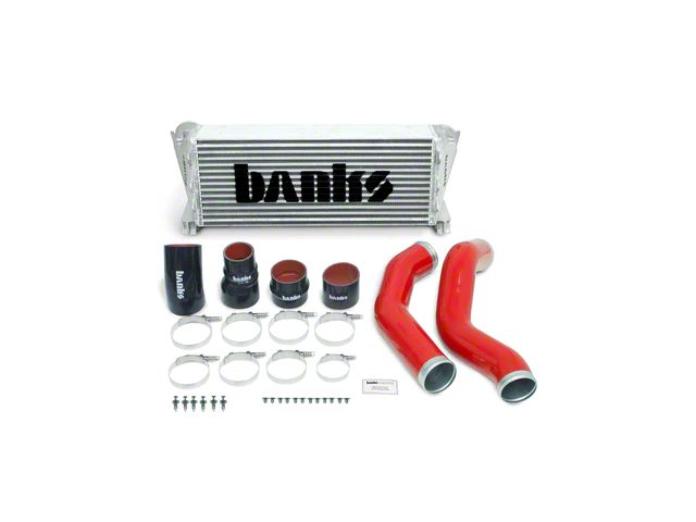 Banks Power Techni-Cooler Intercooler Upgrade Kit with Boost Tubes; Red (13-18 6.7L RAM 2500)