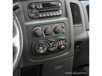 Banks Power Triple Gauge Dash Mount Pod; Black (03-05 RAM 2500)