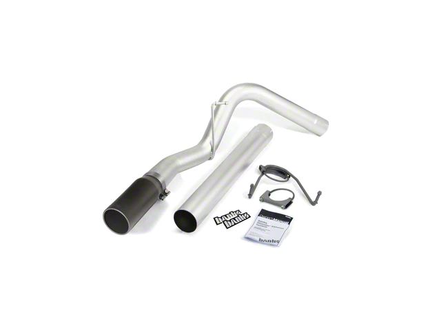 Banks Power 4-Inch Monster DPF-Back Single Exhaust System with Black Tip; Side Exit (07-12 6.7L RAM 3500)
