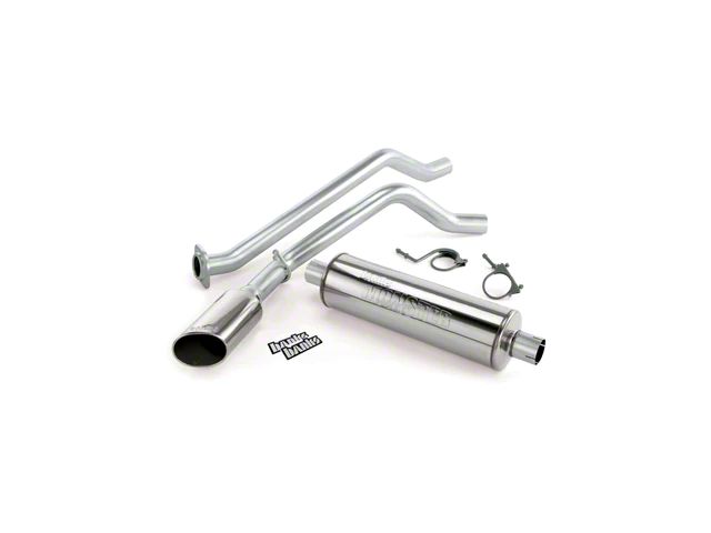 Banks Power Monster Single Exhaust System with Chrome Tip; Side Exit (14-18 5.3L Sierra 1500)