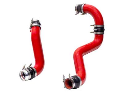 Banks Power Boost Tube Upgrade Kit; Red (17-19 6.6L Duramax Sierra 2500 HD)