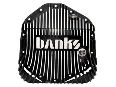 Banks Power AAM 11.50/12-Inch Ram-Air Differential Cover; Satin Black Machined (20-25 Sierra 3500 HD)