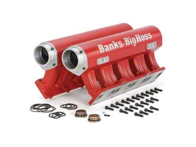 Banks Power Big Hoss Racing Intake Manifold; Red (07-15 6.6L Duramax Sierra 3500 HD)
