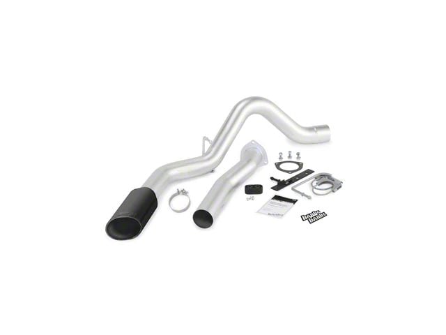 Banks Power Monster DPF-Back Single Exhaust System with Black SideKick Tip; Side Exit (07-10 6.6L Silverado 3500 HD)