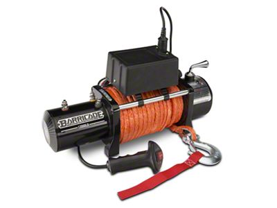 Barricade 12000lb Winch with Synthetic Rope (Universal; Some Adaptation May Be Required)