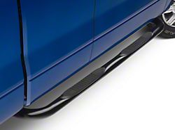 Barricade 3-Inch Round Curved Side Step Bars; Gloss Black (09-14 F-150)