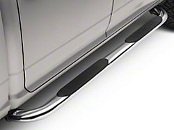 Barricade 4-Inch Oval Bent End Side Step Bars; Stainless Steel (09-18 RAM 1500)