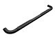 Barricade 4-Inch Oval Bent End Side Step Bars; Body Mount; Black (99-13 Silverado 1500)