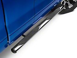 Barricade 4-Inch Oval Straight End Side Step Bars; Stainless Steel (09-14 F-150)