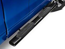 Barricade 6-Inch Oval Straight End Side Step Bars; Gloss Black (09-14 F-150 SuperCab, SuperCrew)