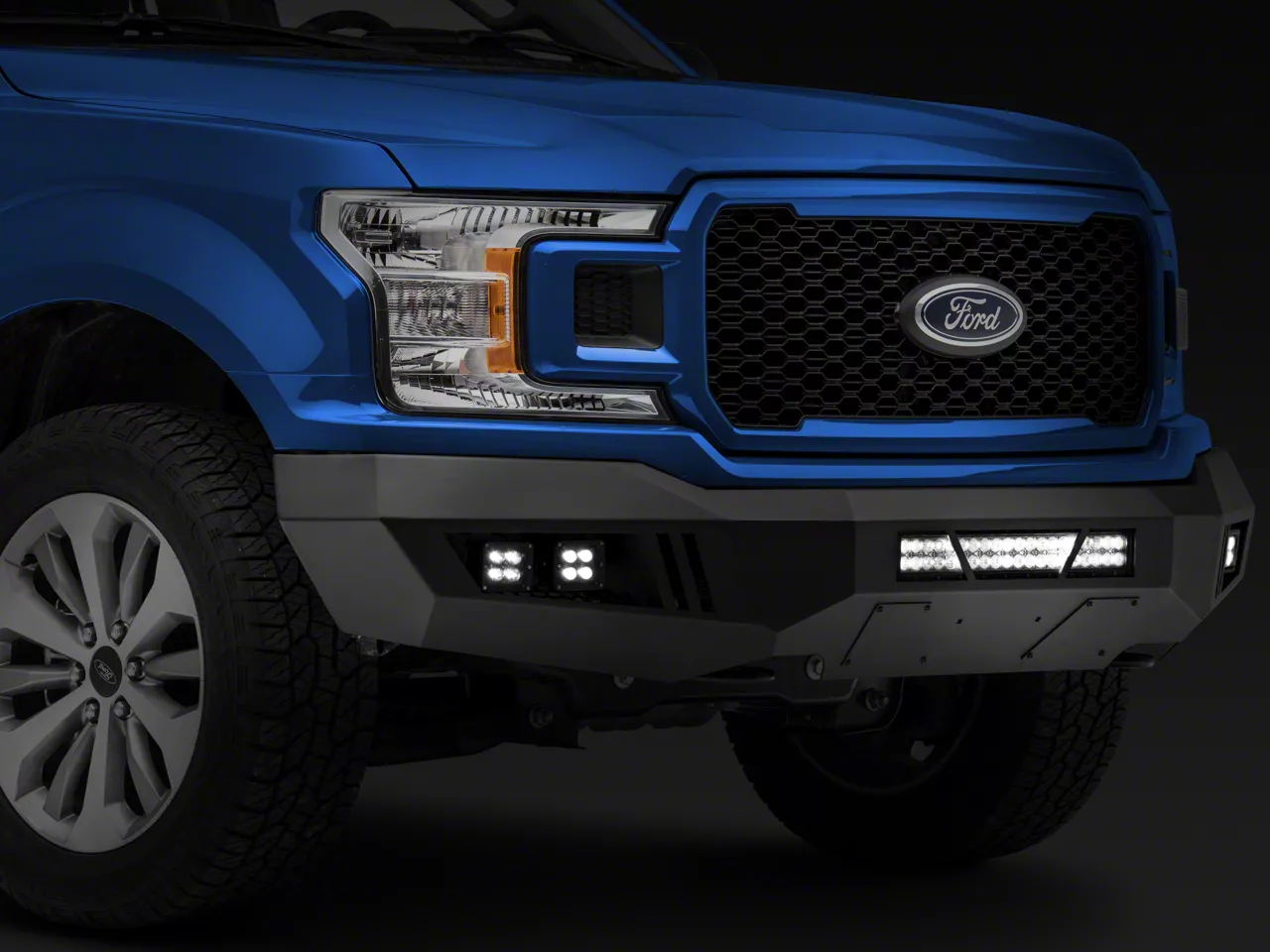 Barricade F 150 Extreme Hd Front Bumper With Led Light Bar Fog And Spot Lights T537530 18 20 F