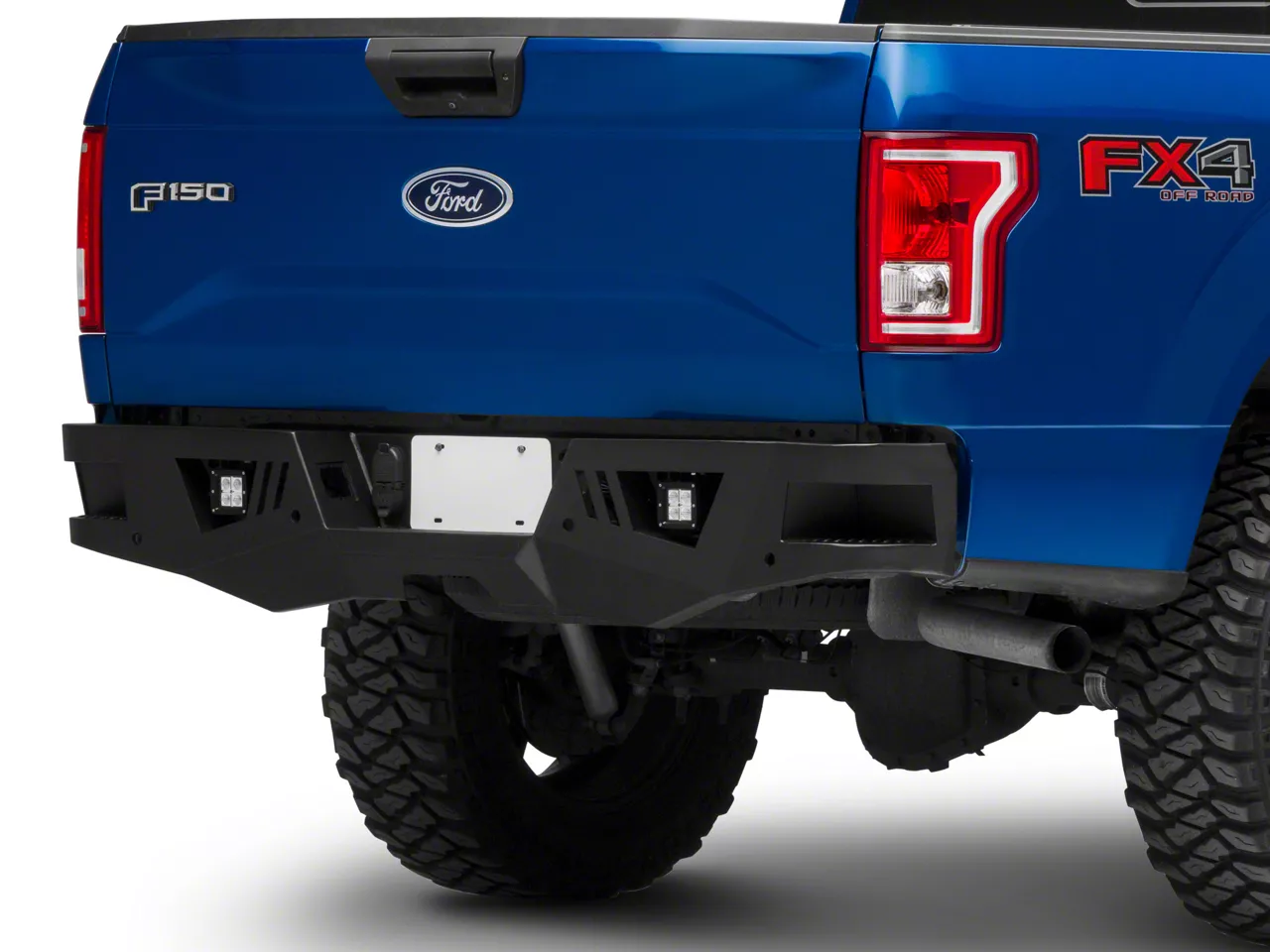 Barricade Extreme HD Rear Bumper with LED Fog Lights for Factory Hitches - Truck Exterior T542752