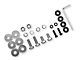 Barricade Replacement Front Bumper Hardware Kit for T527988 Only (15-17 F-150, Excluding Raptor)