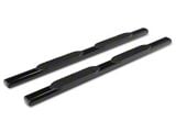 Barricade E-Series 5-Inch Straight End Side Step Bars; Black (17-24 F-250 Super Duty SuperCab)