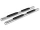 Barricade E-Series 5-Inch Straight End Side Step Bars; Stainless Steel (17-24 F-250 Super Duty SuperCab)