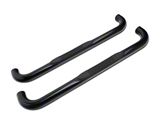 Barricade 3-Inch 90 Degree Bent End Side Step Bars; Black (17-24 F-350 Super Duty Regular Cab)