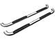 Barricade 4-Inch Oval 90 Degree Bent End Side Step Bars; Stainless Steel (17-24 F-350 Super Duty SuperCrew)