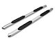 Barricade 5-Inch Oval 60 Degree Bent End Side Step Bars; Stainless Steel (17-24 F-350 Super Duty SuperCrew)