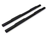 Barricade 5-Inch Oval Straight End Side Step Bars; Black (17-24 F-350 Super Duty SuperCab)