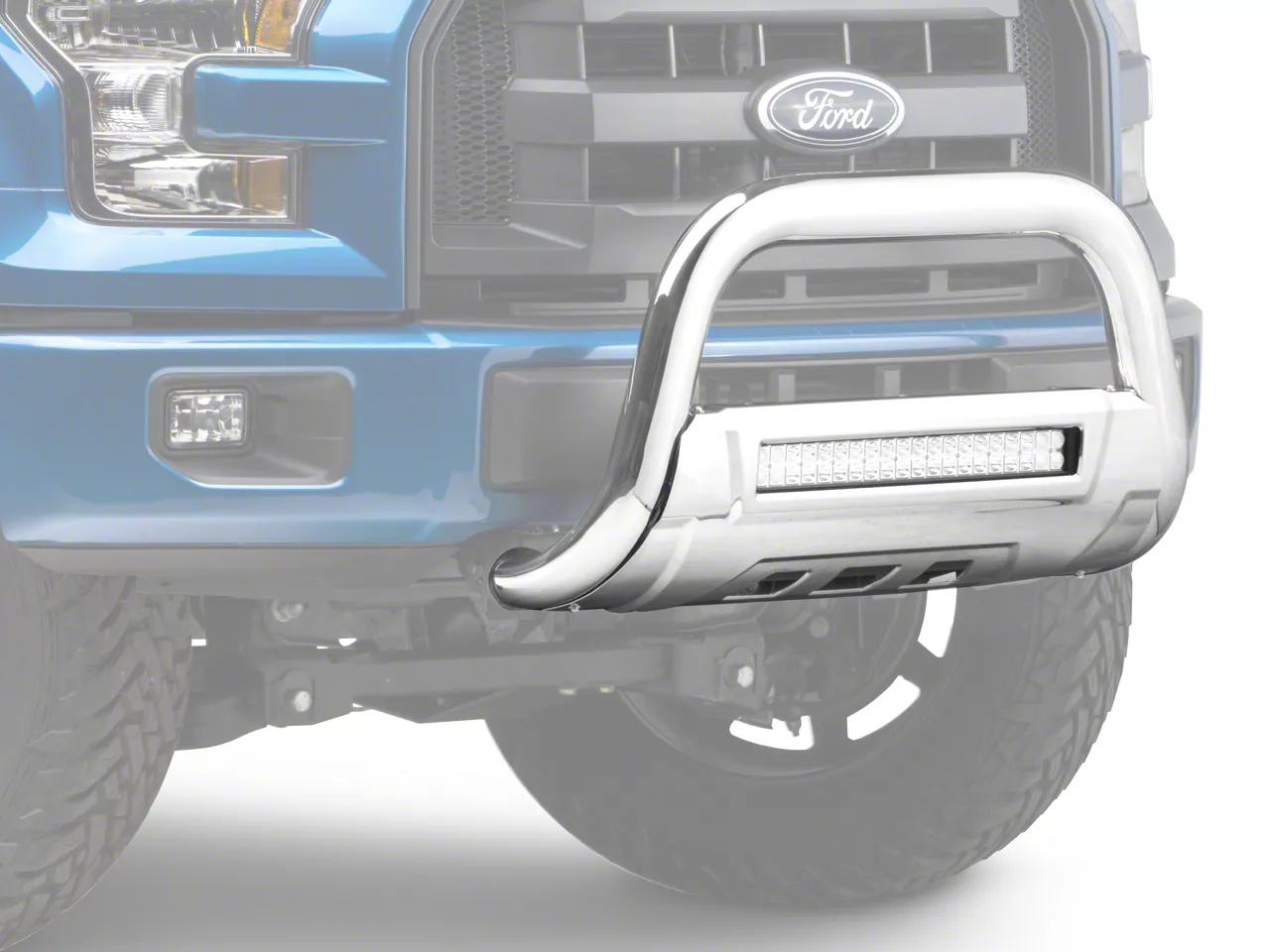 Barricade F-150 HD Bull Bar with Skid Plate and 20-Inch LED Dual