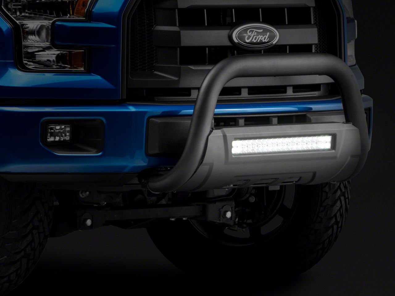 Barricade F-150 HD Bull Bar with Skid Plate and 20-Inch Dual-Row LED ...