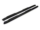 Barricade 5-Inch Oval Bent End Side Step Bars; Gloss Black (10-24 RAM 2500 Mega Cab)