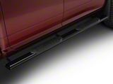 Barricade 5-Inch Oval Straight End Side Step Bars; Gloss Black (10-24 RAM 2500 Crew Cab)