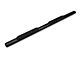 Barricade 4-Inch Oval Straight End Side Step Bars; Black (03-09 RAM 3500 Quad Cab)