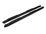 Barricade 5-Inch Oval Bent End Side Step Bars; Gloss Black (10-24 RAM 3500 Mega Cab)