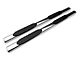 Barricade 5-Inch Oval Straight End Side Step Bars; Stainless Steel (10-24 RAM 3500 Crew Cab)