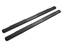 Barricade Saber 5-Inch Aluminum Side Step Bars; Black Cover Plates (19-24 Sierra 1500 Double Cab)