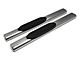 Barricade 6-Inch Oval Straight End Running Boards; Stainless Steel (99-06 Sierra 1500)