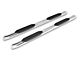 Barricade E-Series 5-Inch Oval Bent End Side Step Bars; Stainless Steel (19-24 Sierra 1500 Crew Cab)