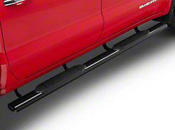 Barricade E-Series 5-Inch Oval Straight Side Step Bars; Black (19-25 Sierra 1500 Crew Cab)