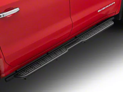 Barricade Formed HD Running Boards; Textured Black (19-25 Sierra 1500 Crew Cab)