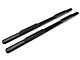 Barricade 4-Inch Oval Straight End Side Step Bars; Black (07-14 Sierra 2500 HD Crew Cab)