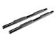 Barricade 4-Inch Oval Straight End Side Step Bars; Black (20-24 Sierra 2500 HD Double Cab)