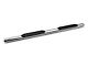 Barricade 4-Inch Oval Straight End Side Step Bars; Stainless Steel (20-24 Sierra 2500 HD Double Cab)