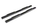 Barricade E-Series 5-Inch Oval Straight Side Step Bars; Black (20-24 Sierra 2500 HD Crew Cab)