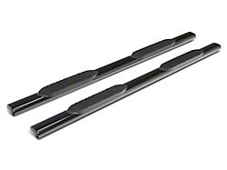 Barricade E-Series 5-Inch Oval Straight Side Step Bars; Black (20-25 Sierra 2500 HD Crew Cab)