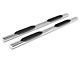 Barricade E-Series 5-Inch Oval Straight Side Step Bars; Stainless Steel (20-24 Sierra 2500 HD Crew Cab)